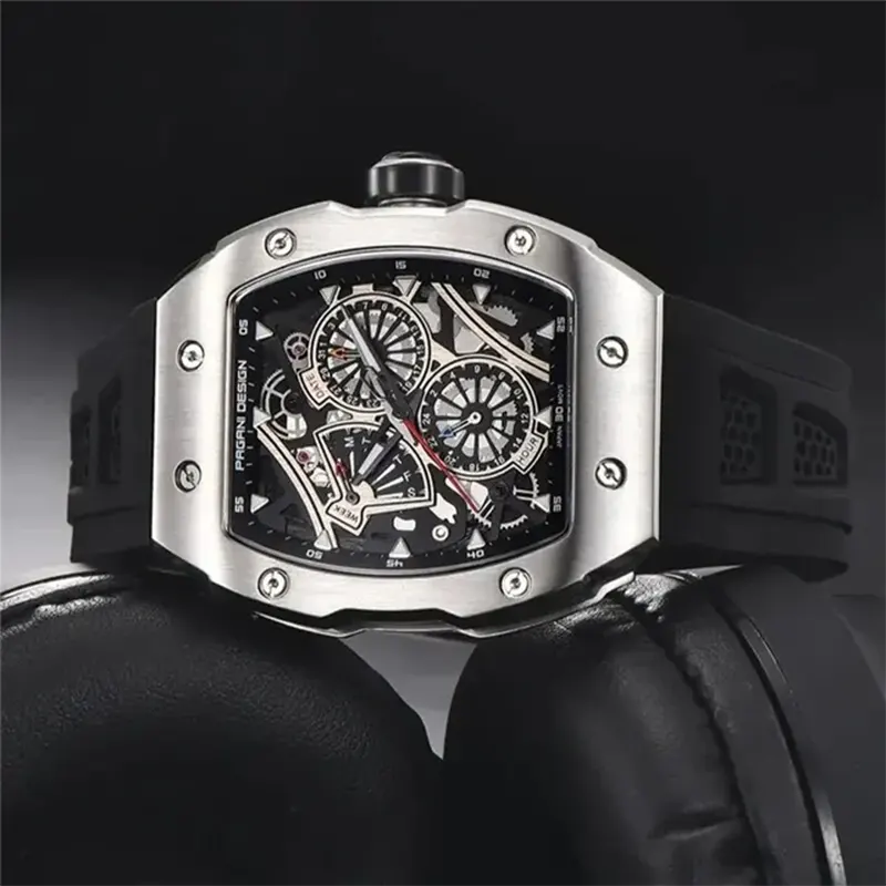 Pagani Design Multifunction Full Black Men's Watch- PD-YS012